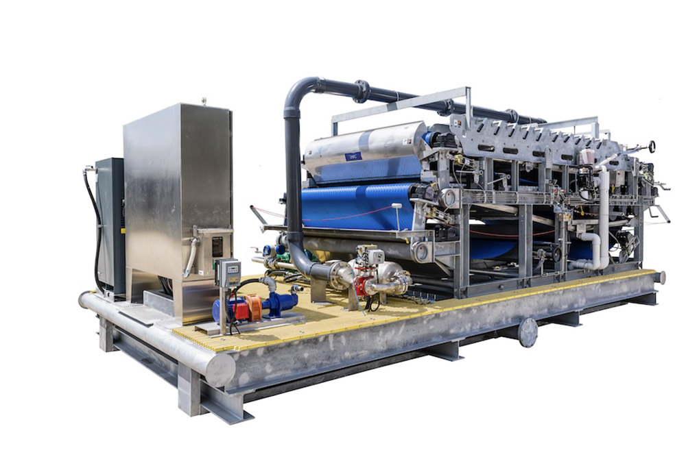 Orege mobile sludge dewatering rental unit